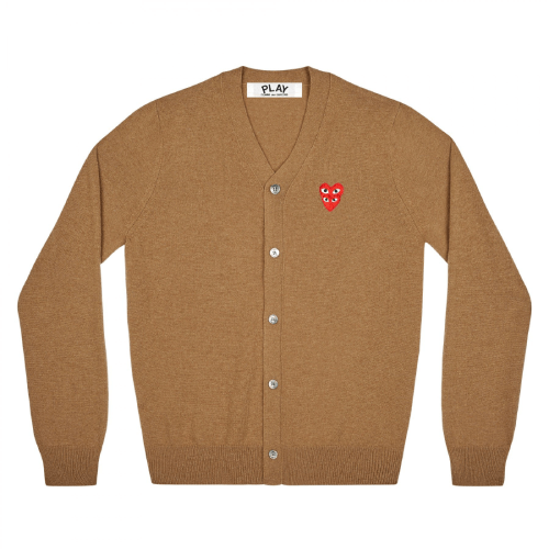 CDG-PLAY-V-Neck-Mens-Cardigan-with-Red-Family-Heart-Brown.png