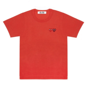 CDG Play Basic T-Shirt Two Emblems (Red)