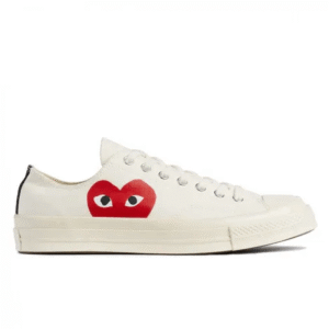 Comme Des Garcons White Converse Low Top